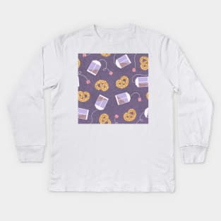 Tea and biscuits Kids Long Sleeve T-Shirt